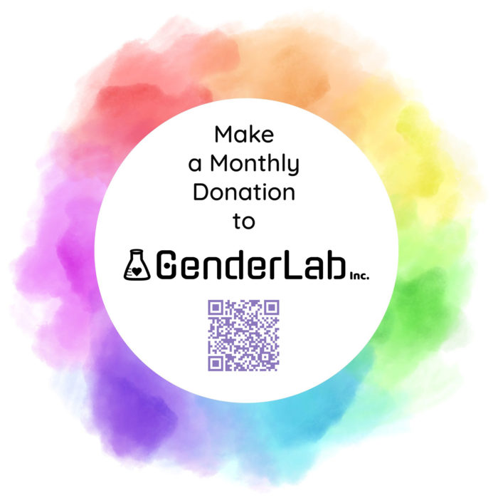 Make a Monthly Donation to GenderLab Inc